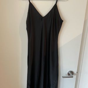 8th & Main -Silky Black Slip Dress